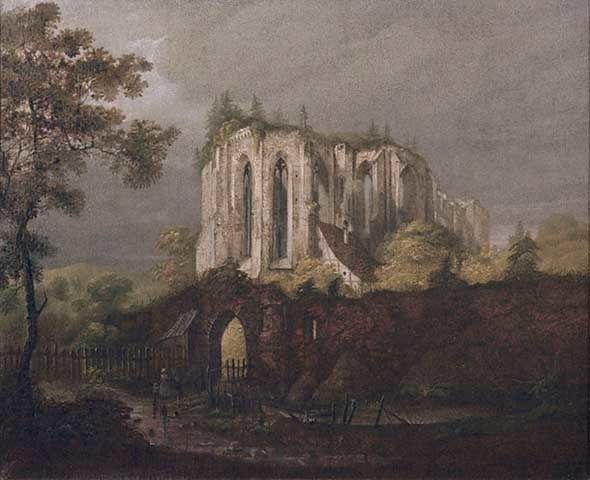 1823 K. BLECHEN Ruines d'Oybin Monastery 1823