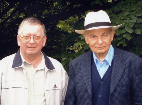 JCG avec Marcel Conche en mai 2003