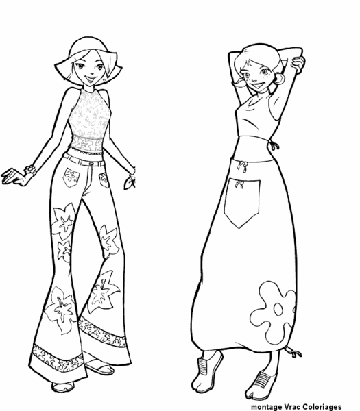 petits coloriages à imprimé 2 Totally Spies article