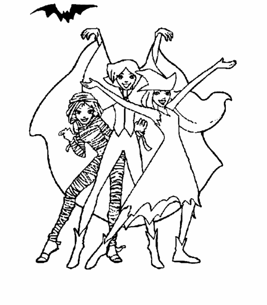 petits coloriages à imprimé 2 Totally Spies article
