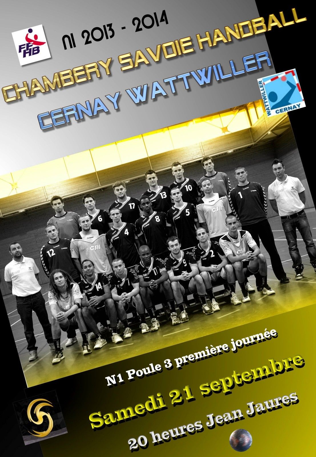 Affiche N1 CHAMBERY CERNAY WATTWILLER 21092013