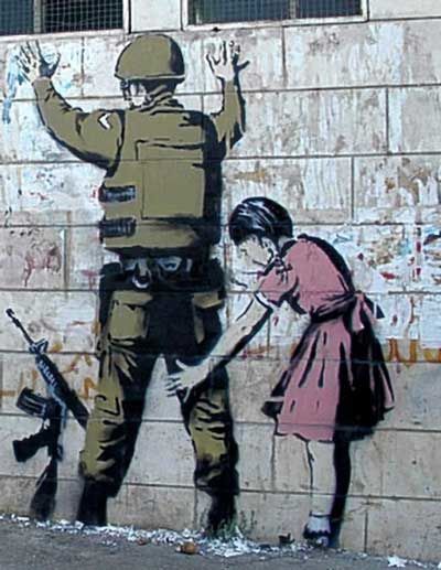 08 banksy soldier and little girl