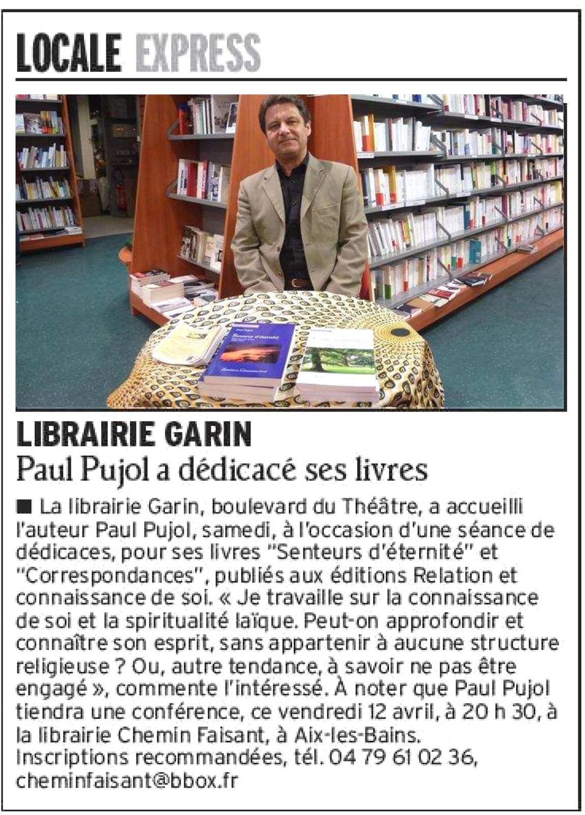 Dédicace Garin
