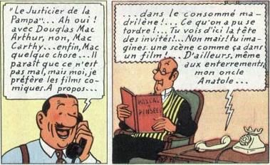 Hergé dans tintin #44 de 1956