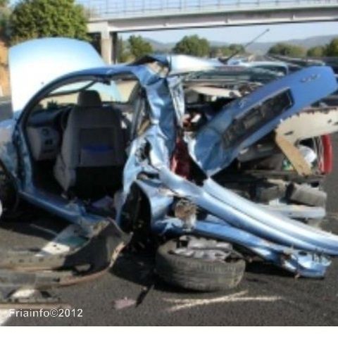 La voiture accidentée