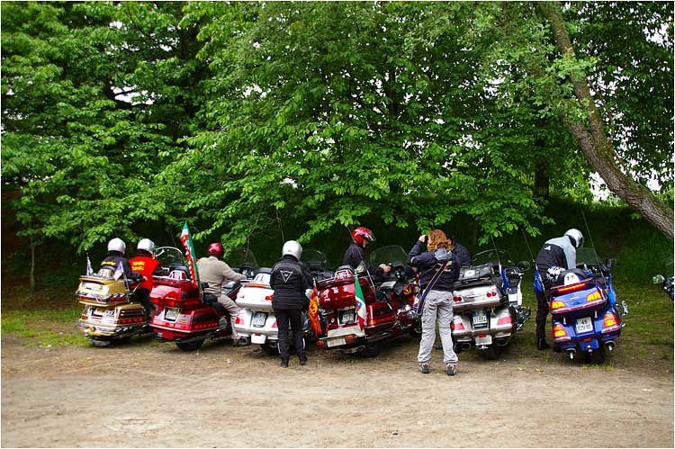 Rassemblement de près de 1200 motos Honda Goldwing venues de toutes l'Europe pour le week-end de l'ascension à Dinard