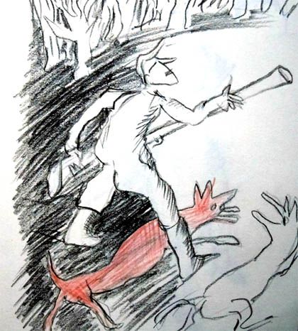 Une affaire de Chaperon rouge (étude)