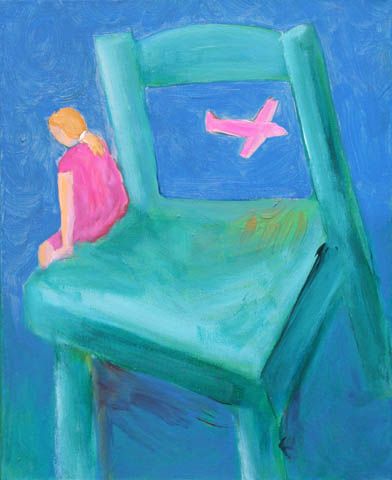 Chaise verte