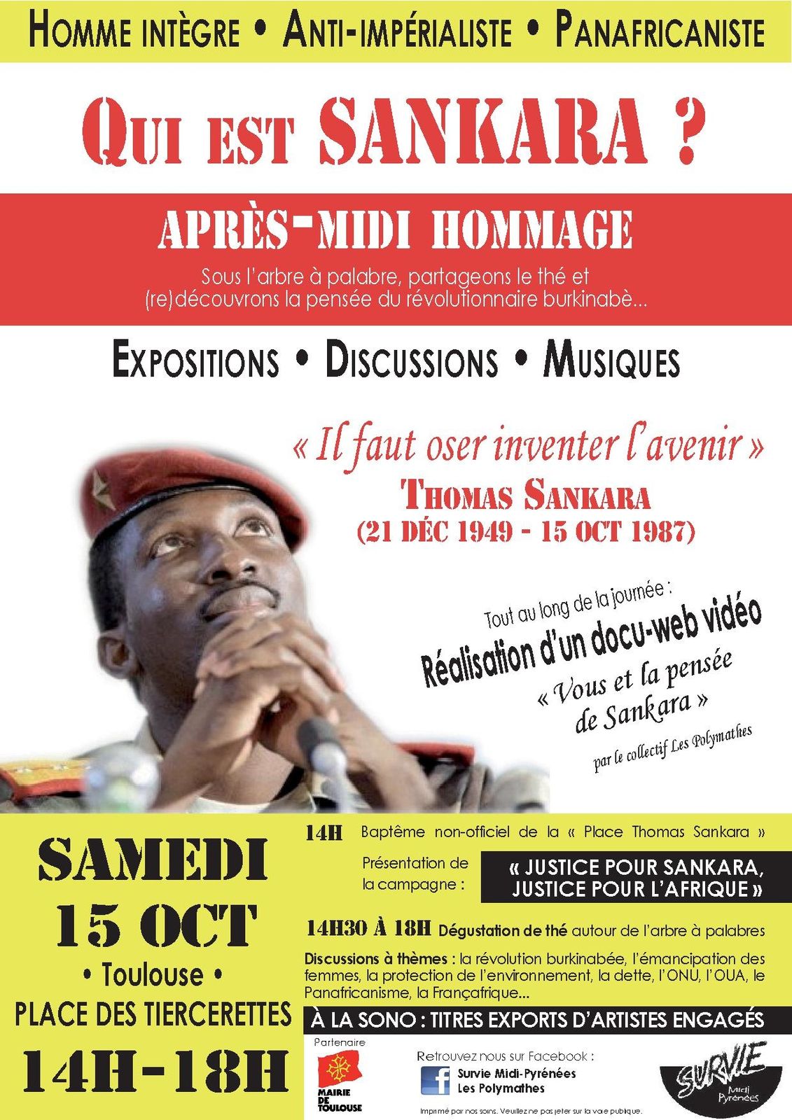 Affiche A3 coul Sankara day