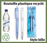 Stylo bille recycle botella a partir de bouteille plastique recyclee GO02 12 BPC01 botella