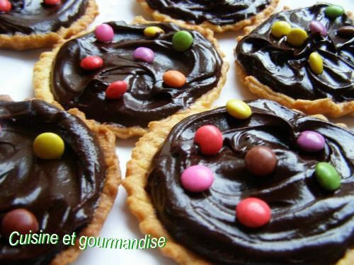 Tartelette au chocolat noir express (copyright)