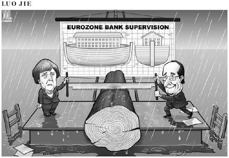 Cartoon Arche de Noé-Eurozone oct 2012 CD