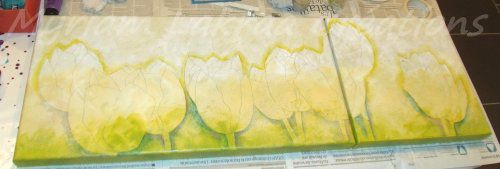 Les muses du printemps (tulipes) - Etape n°3