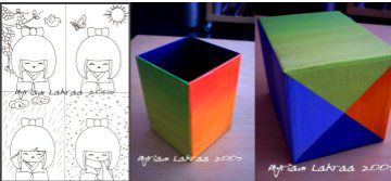 Projet de pot à crayons - 2007 - Myriam Lakraa Créations