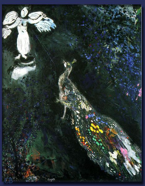 Chagall - Le paon se plaignant à Junon