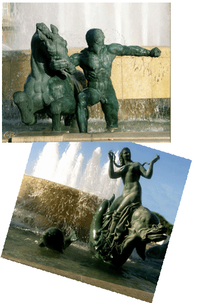 Nice Statues fontaine Place Massena