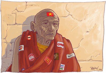 Marc Bati un dessin pour le Tibet