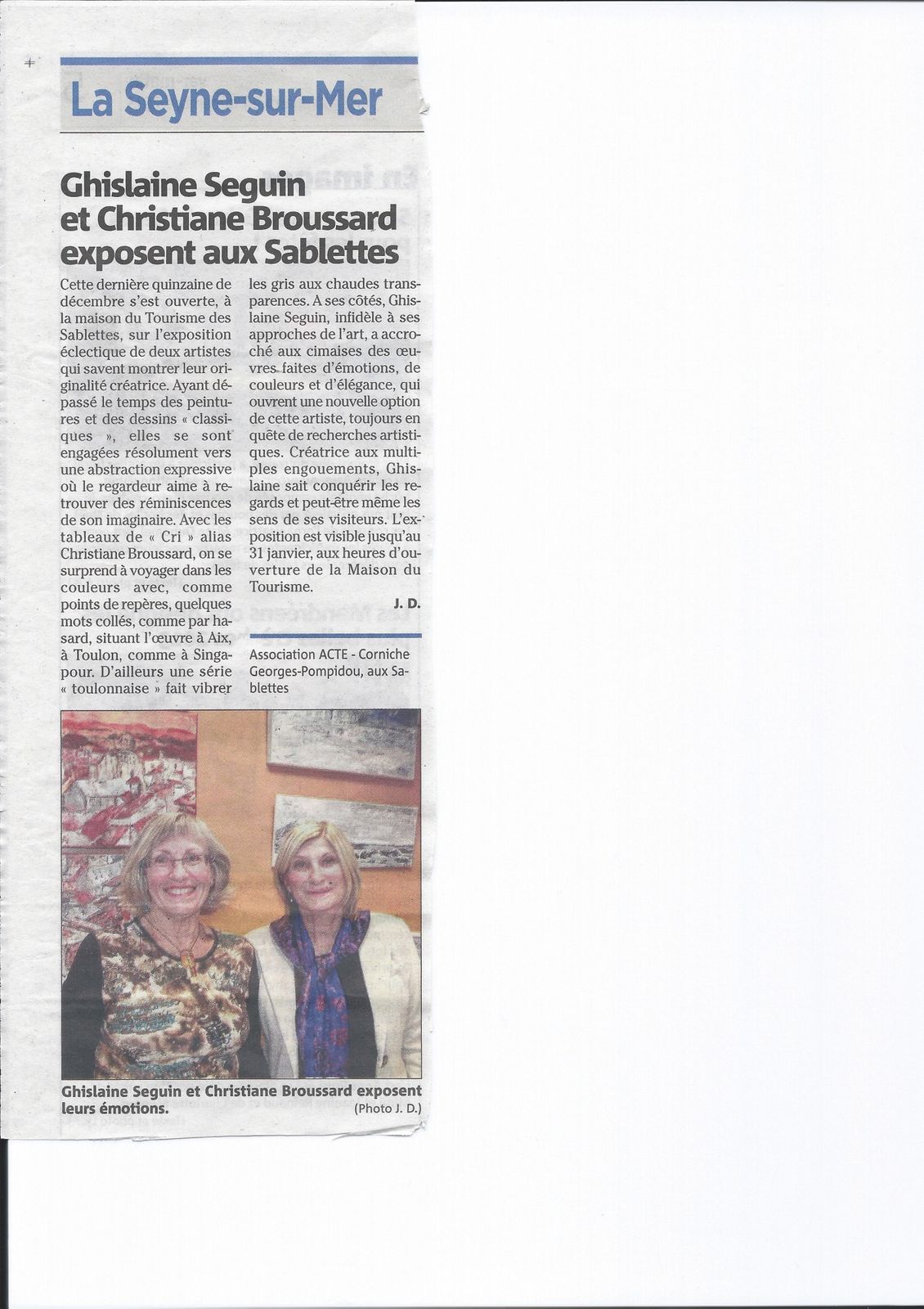 article sablette