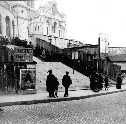 escaliers sacré coeur 1910