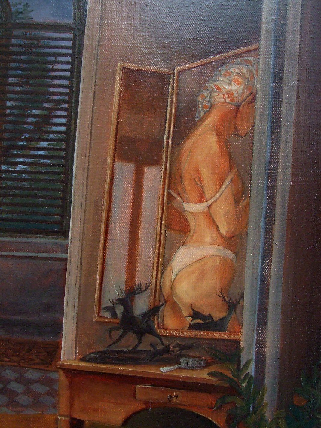 L'intimité de la femme Détail Huile sur toile 10-copie-18