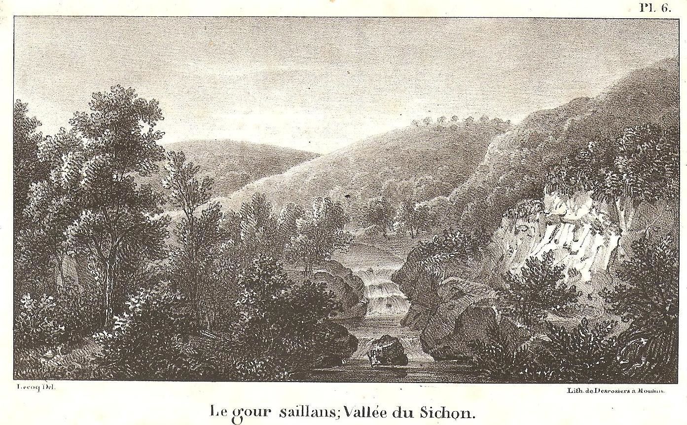 Œuvres (gravure, peinture,etc) d'artistes en rapport avec la province du Bourbonnais (Allier) rattachée à la région administrative Auvergne