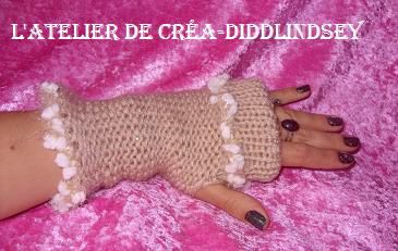 Des mitaine au tricotin géant pour ma petite soeur - Le blog de diddlindsey