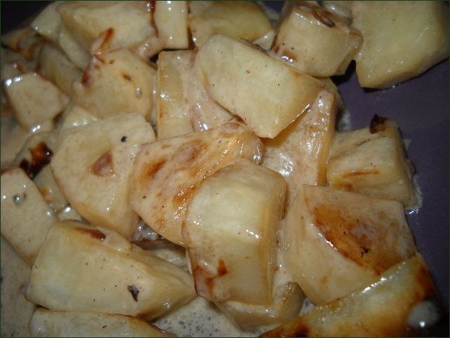 Patate douce et christophine sauce coco bleu