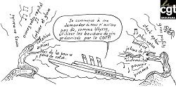 Dessin bouchons de cire - CGT Groupama