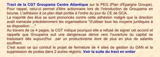 Tract CGT GCA PEG
