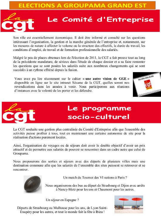 Visu tract CGT GGE Profession de foi CE et DP