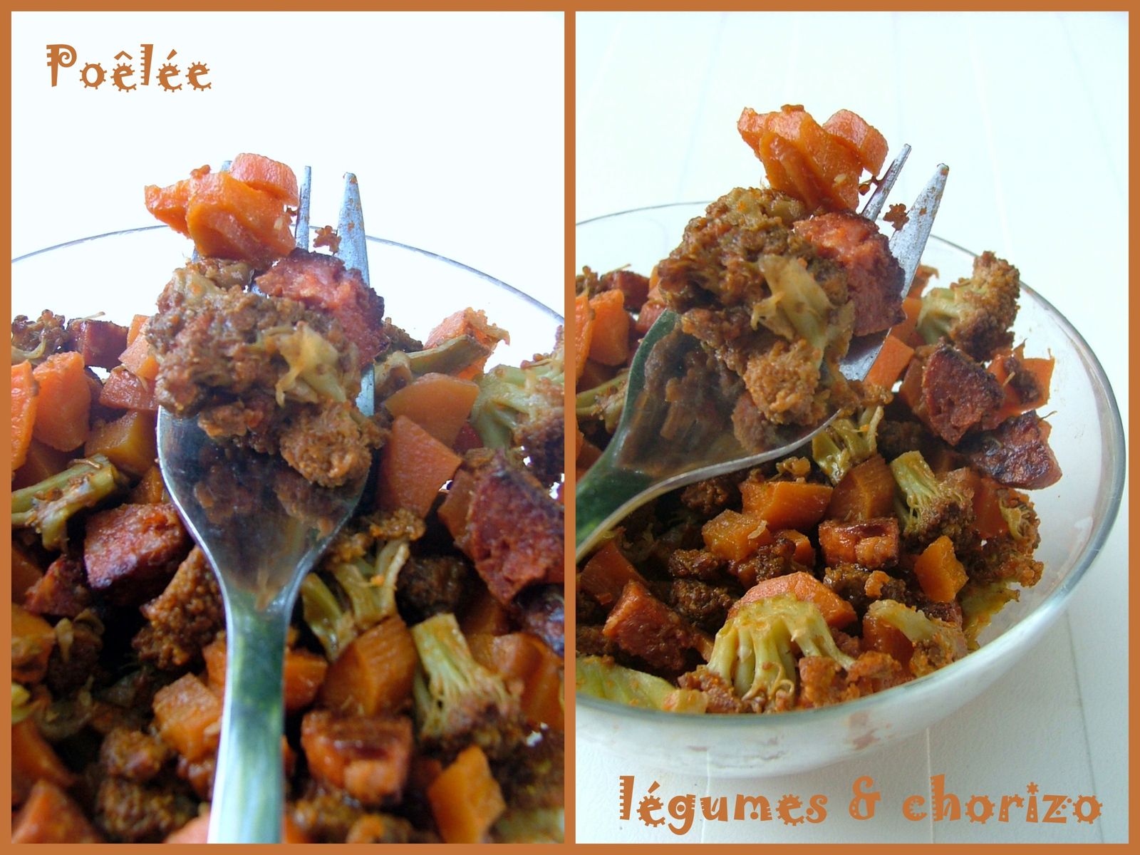 poelée légume chorizo