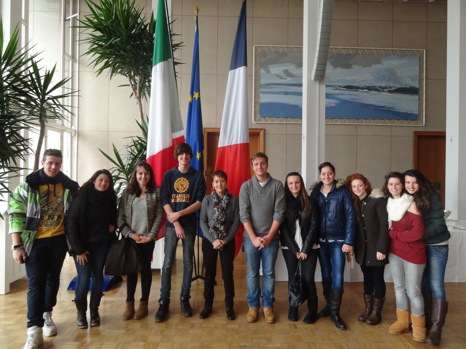 En mars 2013, 39 lycéens livournais du Liceo Cecioni ont séjourné à Brest et rencontré leurs camarades du lycée de l'Iroise ...