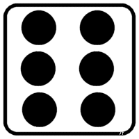 Face de dé 6