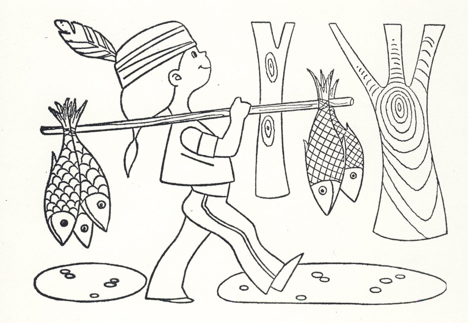 coloriage in n chez Camille article