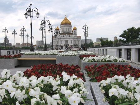 Moscou, la cathédrale du Christ-Sauveur