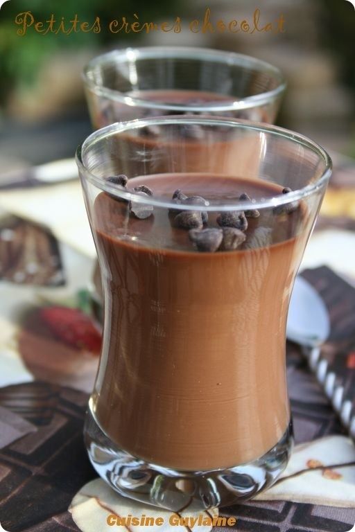 ^^Pots de crème au chocolat (recette de Jamie Oliver) sans cuisson au