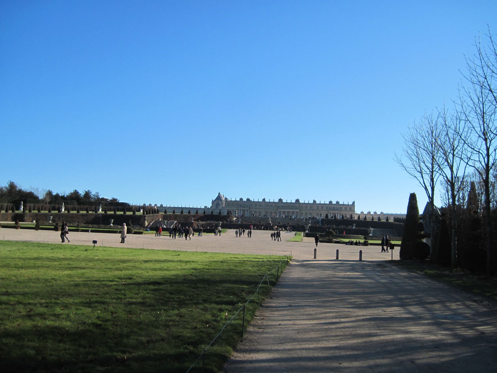 Promenade "libre de droits" le 16 janvier 2011 dans le parc du Château accessible au public gratuitement.