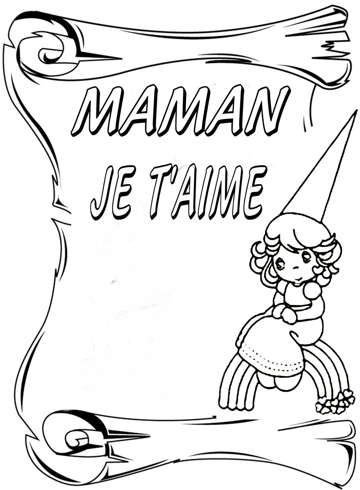 CARTE coloriage enfant fiche diplôme fête des mères article