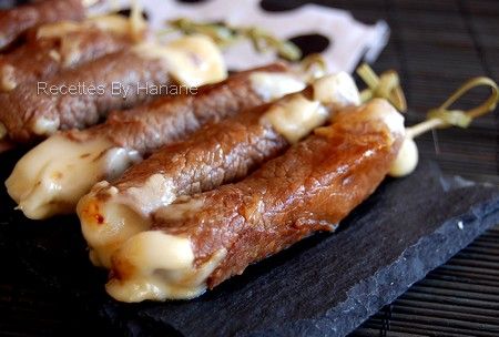 Recette Entremont : Brochettes yakitoris à la raclette