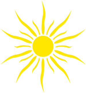 soleil jaune gif