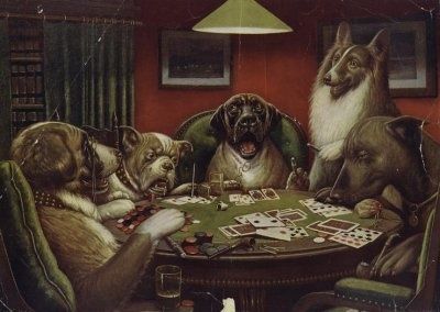 Hunde beim Poker Spielen2