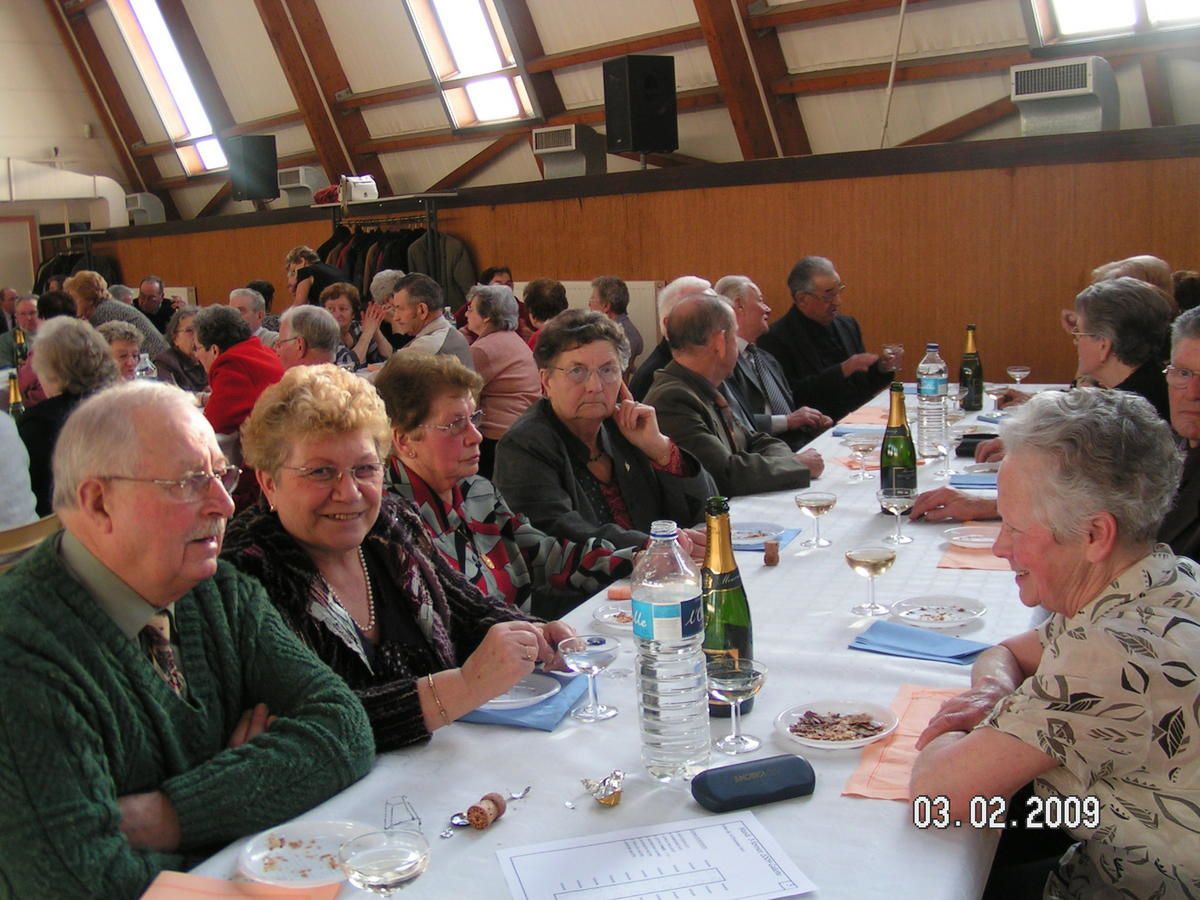 Chantereine, l'Amicale des retraités de Chantereine, la galette des Rois le 3 février 2009 