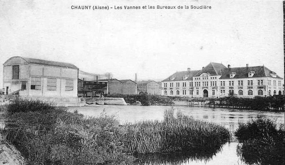 Ville de Chauny (Aisne), la Soudière de Saint-Gobain
