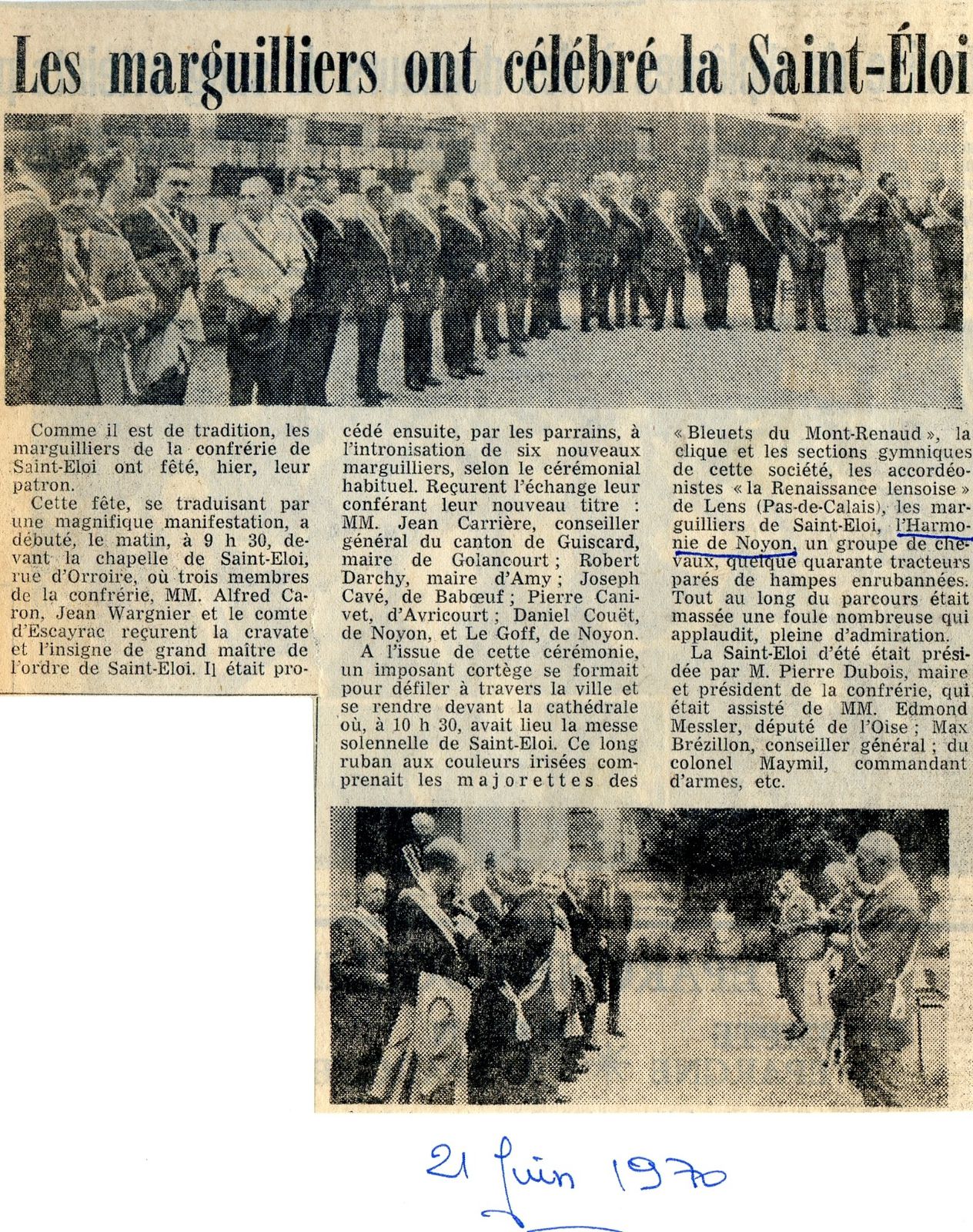 Album - la ville de Noyon (Oise), les fêtes et manifestations de 1947 à 1976
