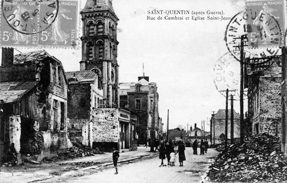 Album - la ville de Saint-Quentin (Aisne), les destructions de la guerre