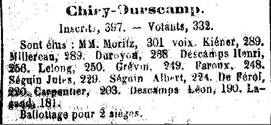 Album - le village de Chiry Ourscamp (Oise), au fil des mois au cours des années 1800 et 1900