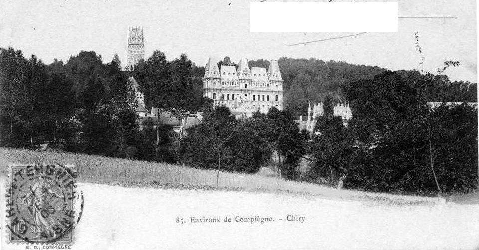 Album - le village de Chiry-Ourscamp (Oise), les châteaux, la tour Mennechet, les rues