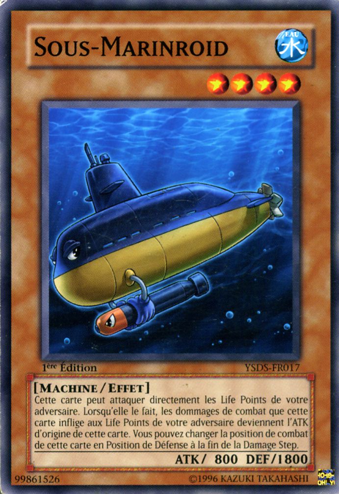 Jeu de cartes Yu-Gi-Oh ! en français : Sous-Marinroid Yu-Gi-Oh ! en français : Sous-Marinroid