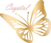 LOGO CRYSTAL BLANC petit papillon