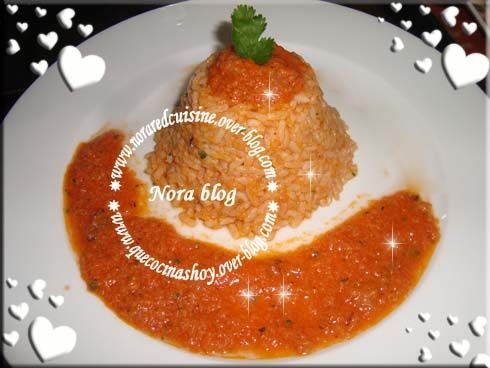 Riz sauce poisson